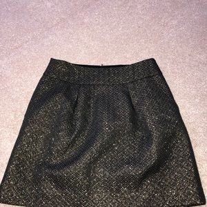 Black and Gold Mini Skirt